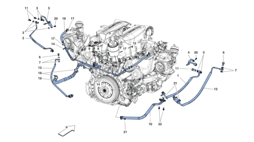 0012 - COOLING - LUBRICATION FOR TURBOCHARGIN SYSTEM