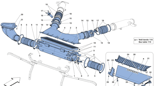 0015 - AIR FILTER, AIR INTAKE AND DUCTS