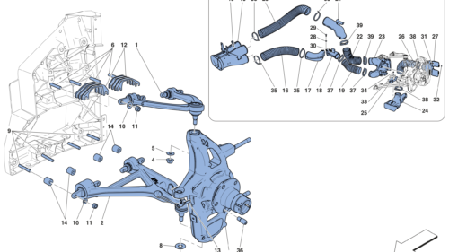 0047 - FRONT SUSPENSION - ARMS