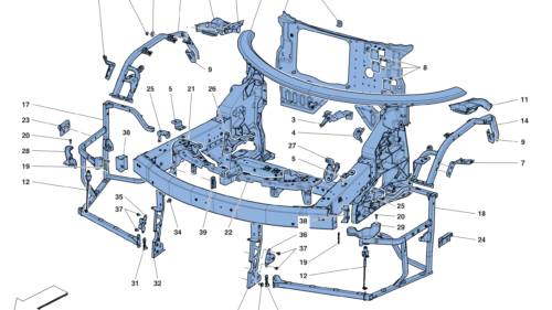 0101 - CHASSIS - COMPLETE FRONT STRUCTURE AND PANELS