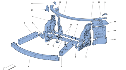 0102 - CHASSIS - STRUCTURE, FRONT ELEMENTS AND PANELS