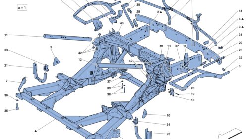 0104 - CHASSIS - STRUCTURE, REAR ELEMETNS AND PANELS