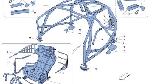 0115 - RACING SEAT AND ROLLBAR