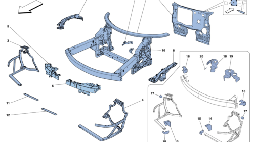 0101 - CHASSIS - COMPLETE FRONT STRUCTURE AND PANELS