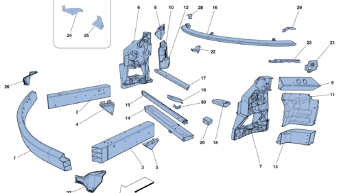 0102 - CHASSIS - STRUCTURE, FRONT ELEMENTS AND PANELS
