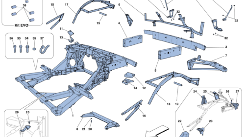 0104 - CHASSIS - STRUCTURE, REAR ELEMENTS AND PANELS