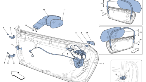 0111 - DOORS - HINGES AND REAR VIEW MIRROR