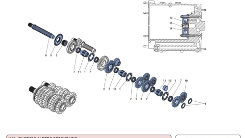 018 GT3 - SECONDARY SHAFT GEARS