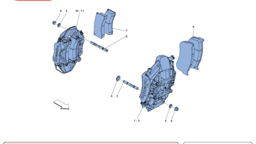 028 GTE - FRONT AND REAR BRAKE CALLIPERS