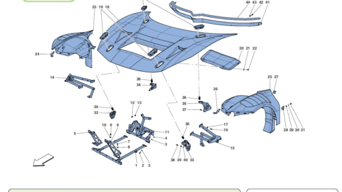 100 GT3 - BODY-FRONT INTERNAL TRIM