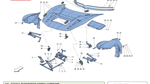 100 GTE - BODY-FRONT INTERNAL TRIM