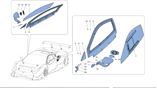 106 GTE - DOORS - WINDOW AND REAR VIEW MIRROR