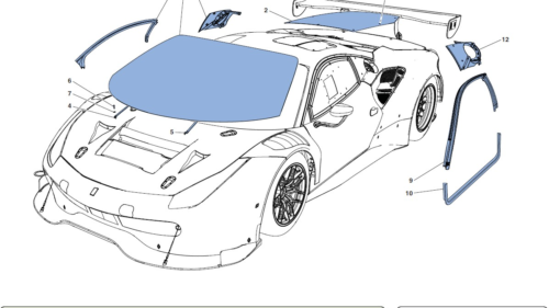 109 GT3 - SCREENS, WINDOWS AND SEALS