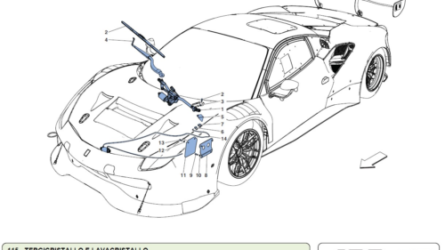 115 GT3 - WINDSCREEN WIPER AND WINDSCREEN WASHIER