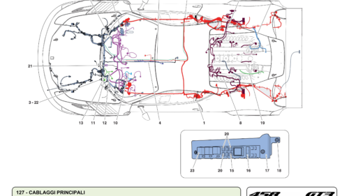 127 - MAIN WIRING HARNESSES