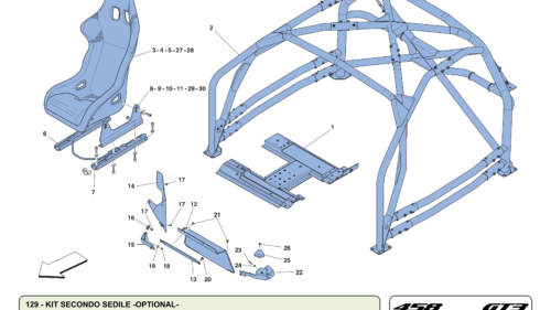129 - SECOND SEAT KIT -OPTIONAL-