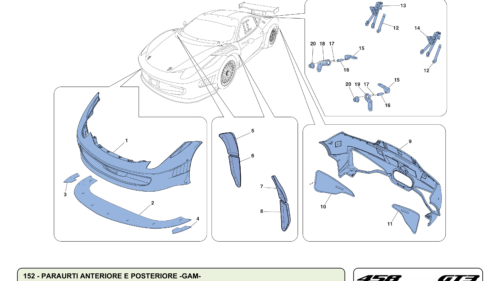 152 - FRONT AND REAR BUMPERS -GAM-