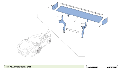 153 - REAR WING -GAM-