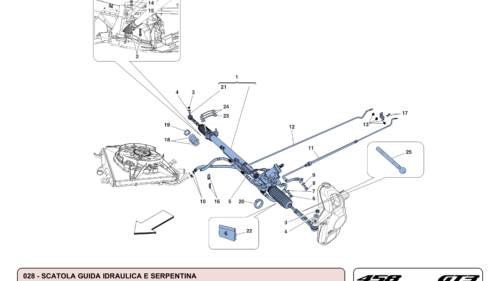 028 - HYDRAULIC POWER STEERING BOX AND SERPENTINE COIL