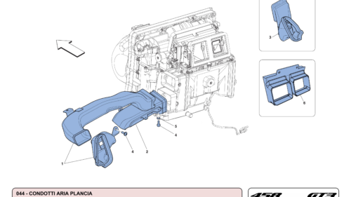 044 - DASHBOARD AIR DUCTS