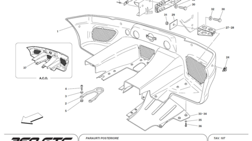 107 - REAR BUMPER