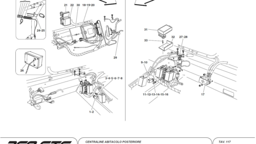 117 - REAR PASSENGERS COMPARTMENT CONTROL STATION