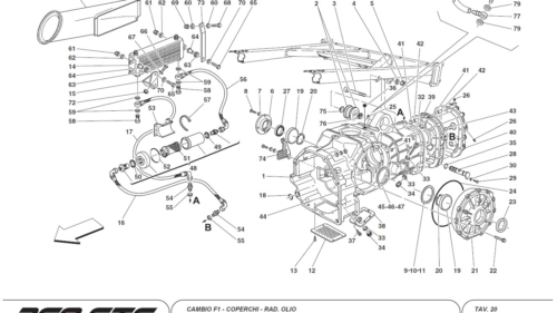 20 - F1 GEARBOX - COVERS - OIL RADIATOR