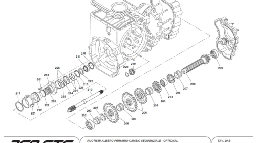 20B - SEQUENTIAL GEARBOX LAYSHAFT ASSEMBLY - OPTIONAL