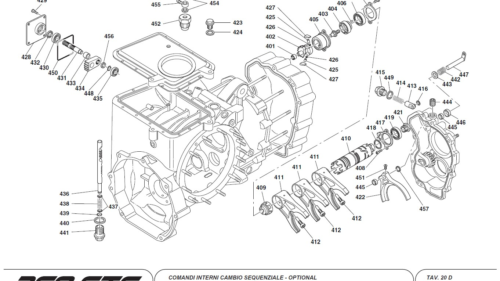 20D - INNER CONTROL FOR SEQUENTIAL GEARBOX- OPTIONAL