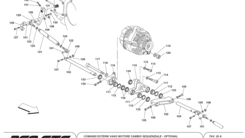 26A - OUTSIDE SEQUENTIAL GEARBOX CONTROLS - OPTIONAL