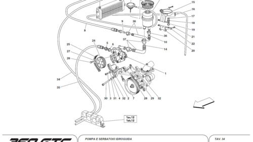 34 - HYDRAULIC STEERING PUMP AND TANK