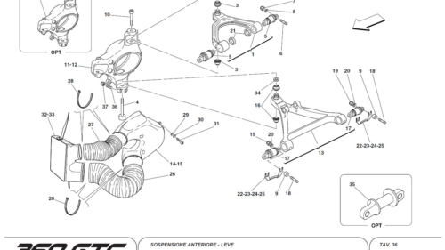 36 - FRONT SUSPENSION - WISHBONES
