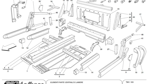 103 - CENTRAL SIDE ELEMENTS AND PLATES