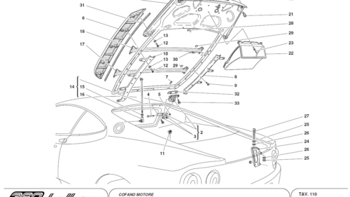 110 - ENGINE BONNET