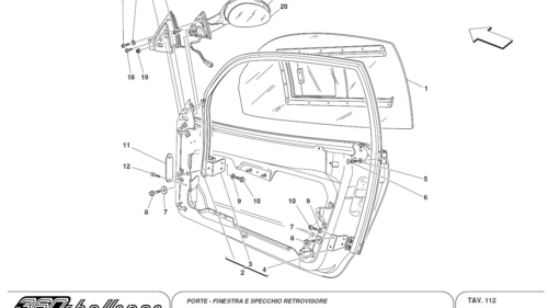 112 - DOORS - WINDOW AND REARVIEW MIRROR