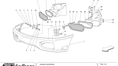 113 - FRONT BUMPER