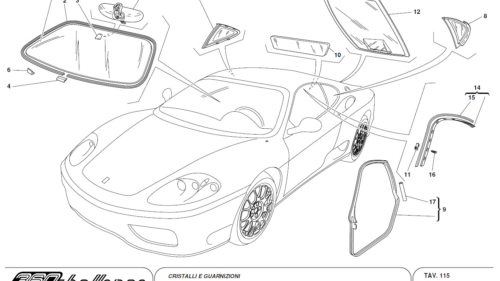 115 - GLASSES AND GASKETS