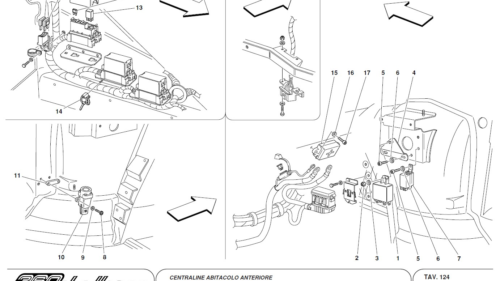 124 - FRONT PASSENGERS COMPARTMENT CONTROL STATIONS