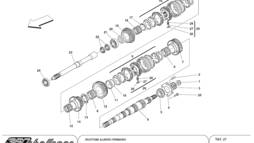 27 - MAIN SHAFT GEARS