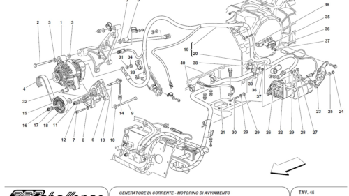45 - CURRENT GENERATOR - STARTING MOTOR