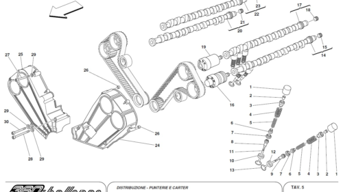 5 - TIMING - TAPPETS AND SHIELDS