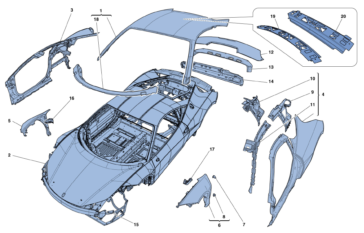 100 - BODYSHELL - EXTERNAL TRIM