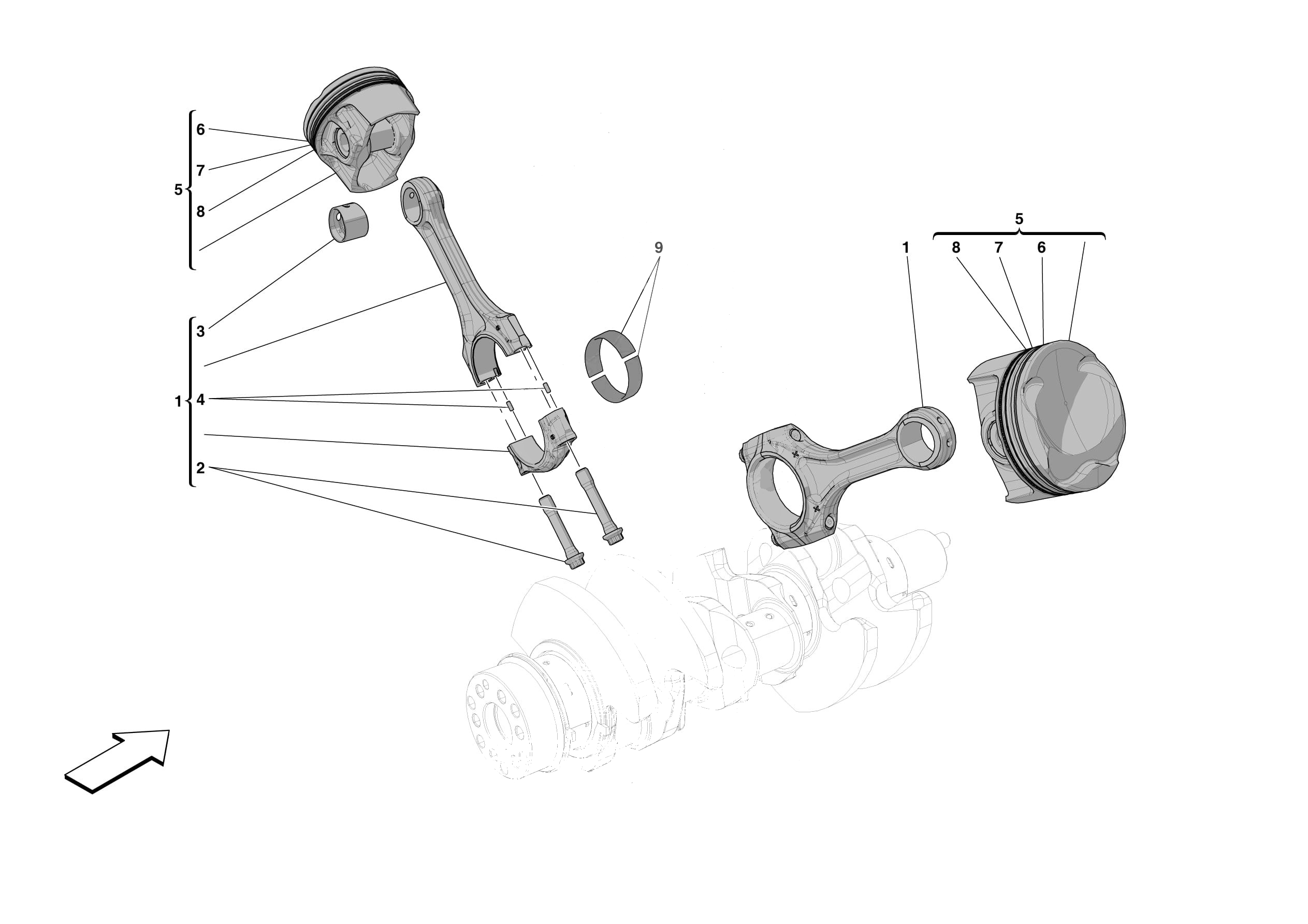 0008 - [ENGINE] - B.05 - PISTONS AND CONNECTING RODS