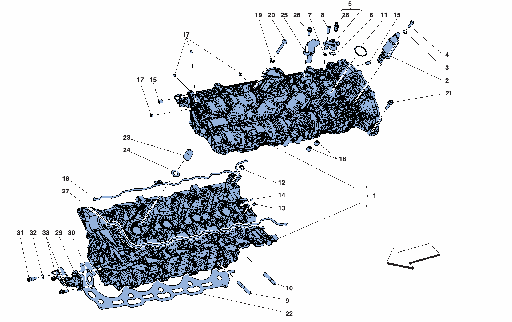 0004 - LEFT HAND CYLINDER HEAD