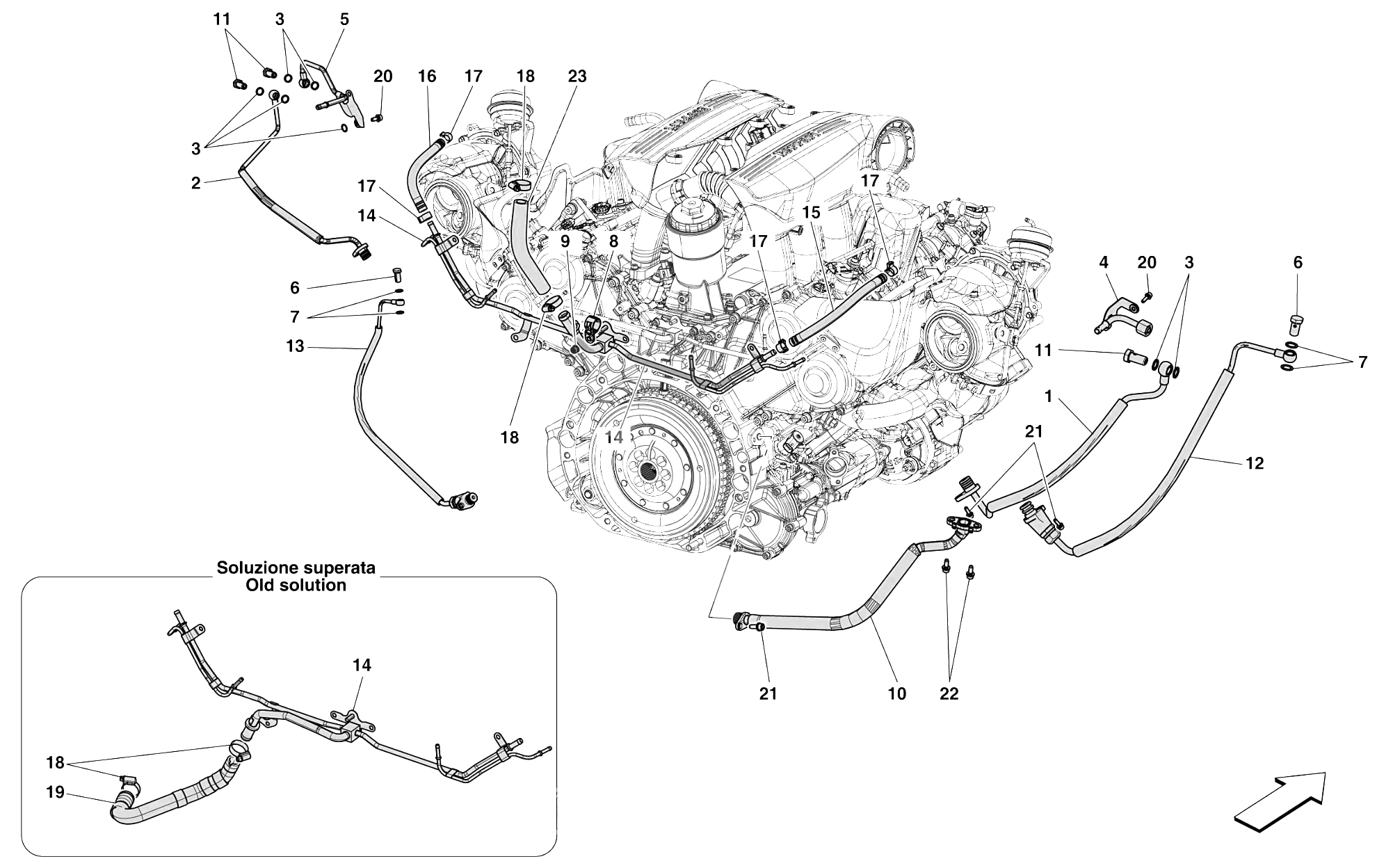 0012 - COOLING - LUBRICATION FOR TURBOCHARGIN SYSTEM