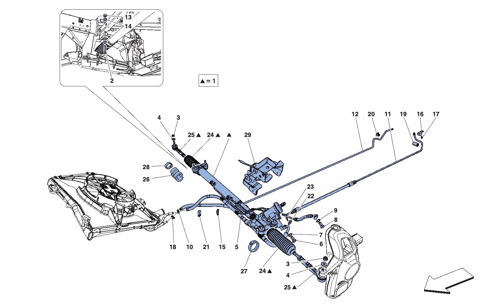 0043 - HYDRAULIC POWER STEERING BOX