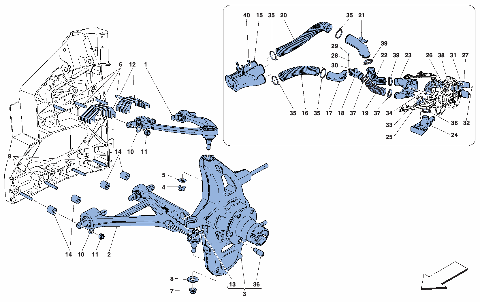 0047 - FRONT SUSPENSION - ARMS